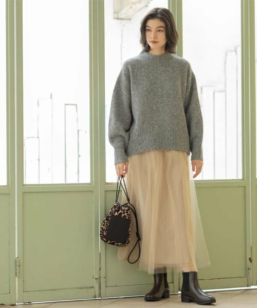 OPAQUE.CLIP / オペーク ドット クリップ ロング・マキシ丈スカート | チュールイージーギャザースカート【洗濯機OK】 | 詳細19