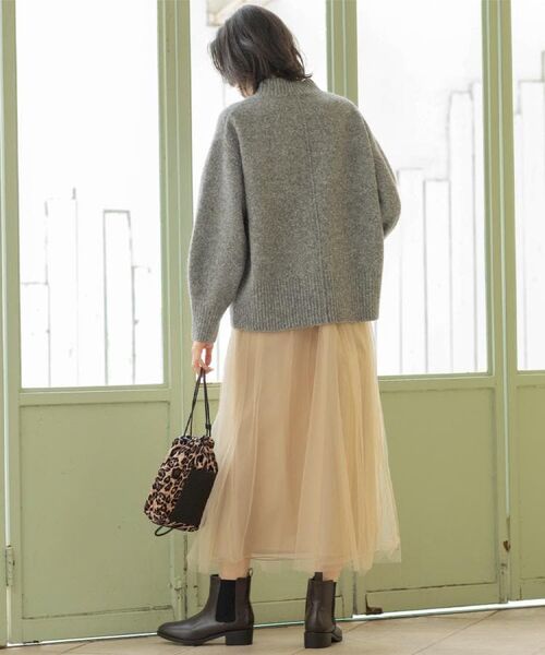 OPAQUE.CLIP / オペーク ドット クリップ ロング・マキシ丈スカート | チュールイージーギャザースカート【洗濯機OK】 | 詳細22