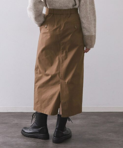 OPAQUE.CLIP / オペーク ドット クリップ ロング・マキシ丈スカート | ストレッチタックナロースカート【洗濯機OK】 | 詳細11