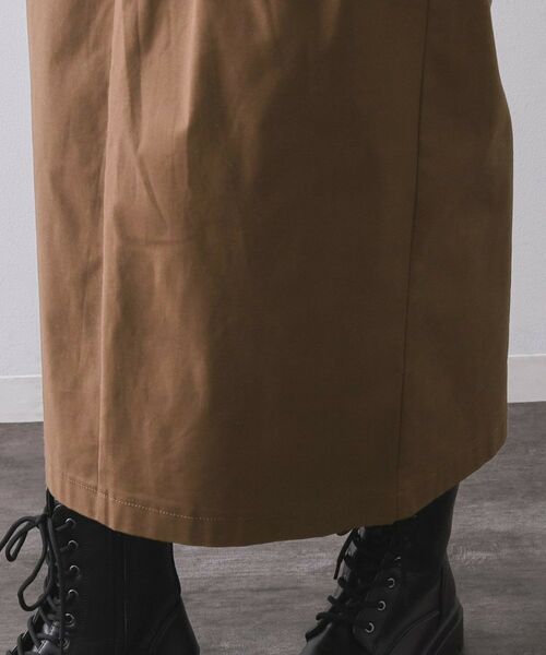 OPAQUE.CLIP / オペーク ドット クリップ ロング・マキシ丈スカート | ストレッチタックナロースカート【洗濯機OK】 | 詳細15