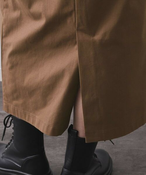 OPAQUE.CLIP / オペーク ドット クリップ ロング・マキシ丈スカート | ストレッチタックナロースカート【洗濯機OK】 | 詳細16