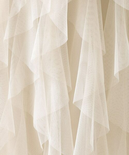 OPAQUE.CLIP / オペーク ドット クリップ ロング・マキシ丈スカート | ラッフルチュールイージースカート【洗濯機OK】 | 詳細4