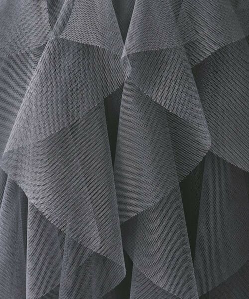 OPAQUE.CLIP / オペーク ドット クリップ ロング・マキシ丈スカート | ラッフルチュールイージースカート【洗濯機OK】 | 詳細8