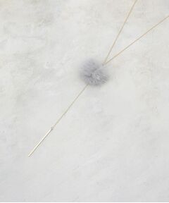 OPAQUE.CLIP / オペーク ドット クリップ ネックレス・ペンダント・チョーカー | ミンクファー×ビジュースライドネックレス