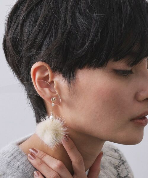 OPAQUE.CLIP / オペーク ドット クリップ ピアス・イヤリング | ミンクファーピアス | 詳細5
