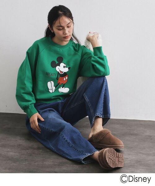 OPAQUE.CLIP / オペーク ドット クリップ スウェット | 《Mickey Mouse》プリントアソートスウェット【洗濯機OK】 | 詳細10