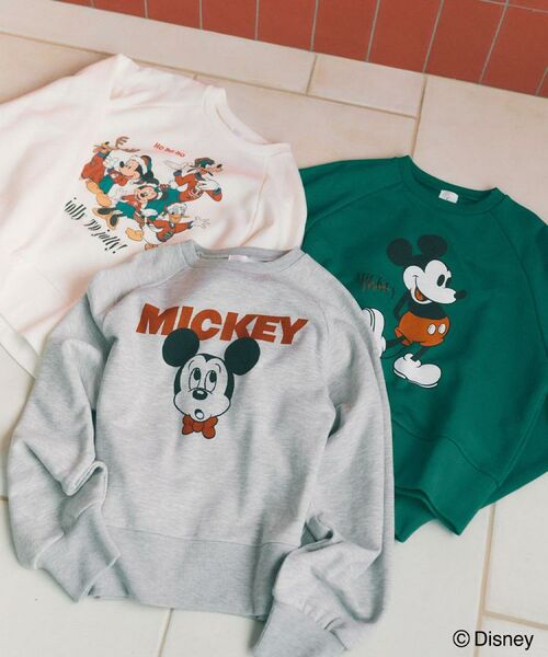 OPAQUE.CLIP / オペーク ドット クリップ スウェット | 《Mickey Mouse》プリントアソートスウェット【洗濯機OK】 | 詳細20