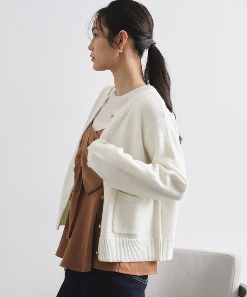 OPAQUE.CLIP / オペーク ドット クリップ カーディガン・ボレロ | 金ボタンラメニットカーディガン【洗濯機OK】 | 詳細22