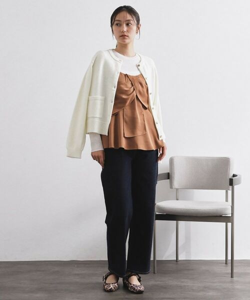 OPAQUE.CLIP / オペーク ドット クリップ カーディガン・ボレロ | 金ボタンラメニットカーディガン【洗濯機OK】 | 詳細23