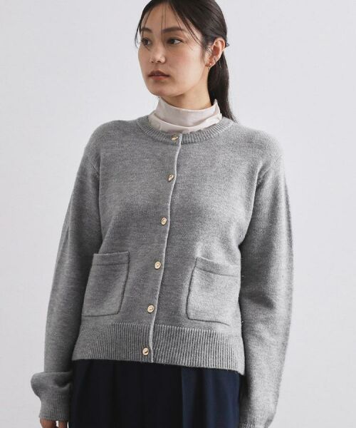 OPAQUE.CLIP / オペーク ドット クリップ カーディガン・ボレロ | 金ボタンラメニットカーディガン【洗濯機OK】 | 詳細26
