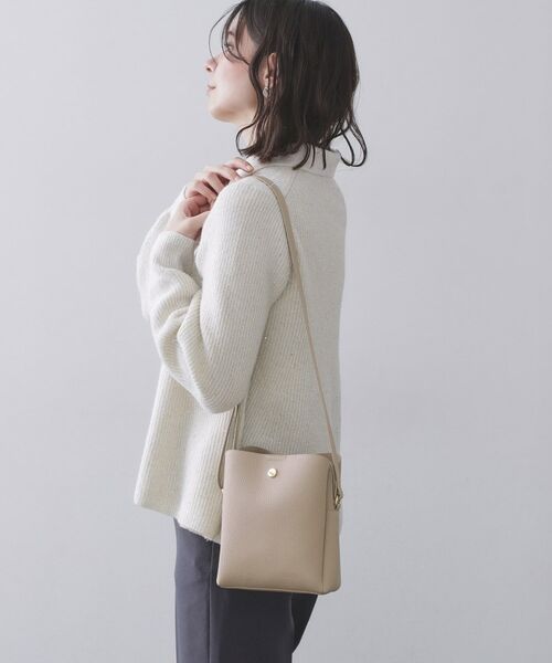 OPAQUE.CLIP / オペーク ドット クリップ ショルダーバッグ | シュリンク合皮3層ミニショルダーバッグ【軽量／長さ調整可能】 | 詳細5