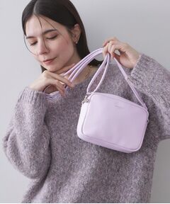 OPAQUE.CLIP / オペーク ドット クリップ ショルダーバッグ | シュリンク合皮スクエアミニショルダーバッグ【軽量／長さ調整可能】