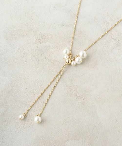 OPAQUE.CLIP / オペーク ドット クリップ ネックレス・ペンダント・チョーカー | 2WAYフェイクパールスライドネックレス | 詳細5