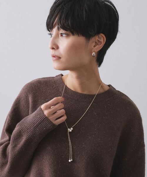 OPAQUE.CLIP / オペーク ドット クリップ ネックレス・ペンダント・チョーカー | 2WAYフェイクパールスライドネックレス | 詳細8