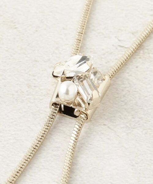 OPAQUE.CLIP / オペーク ドット クリップ ネックレス・ペンダント・チョーカー | ビジューWスライドネックレス | 詳細3