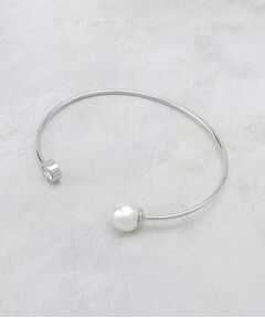 OPAQUE.CLIP / オペーク ドット クリップ ブレスレット・バングル | フェイクパールビジュー メタルバングル