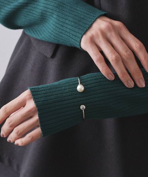 OPAQUE.CLIP / オペーク ドット クリップ ブレスレット・バングル | フェイクパールビジュー メタルバングル | 詳細4