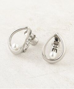 OPAQUE.CLIP / オペーク ドット クリップ ピアス・イヤリング | メタルリング×フェイクパールイヤリング