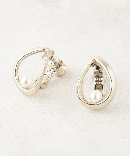 OPAQUE.CLIP / オペーク ドット クリップ ピアス・イヤリング | メタルリング×フェイクパールイヤリング | 詳細1