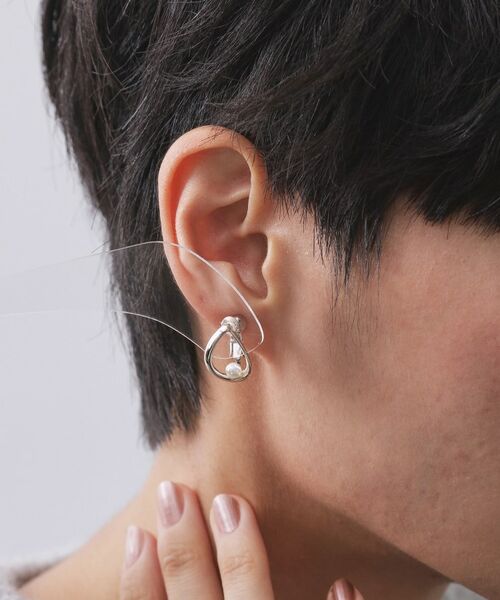 OPAQUE.CLIP / オペーク ドット クリップ ピアス・イヤリング | メタルリング×フェイクパールイヤリング | 詳細5