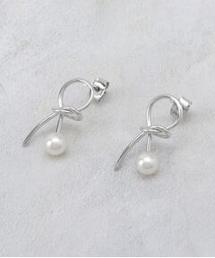 OPAQUE.CLIP / オペーク ドット クリップ ピアス・イヤリング | ねじれメタルフェイクパールピアス