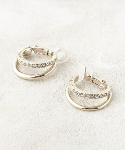 OPAQUE.CLIP / オペーク ドット クリップ ピアス・イヤリング | ダブルビジューイヤリング | 詳細1