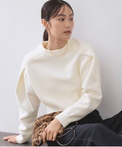 OPAQUE.CLIP / オペーク ドット クリップ ニット・セーター | ショルダータックショートニット【洗濯機OK】