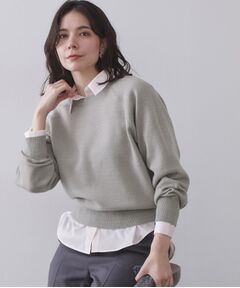 OPAQUE.CLIP / オペーク ドット クリップ ニット・セーター | スウェットライクニット【洗濯機OK】