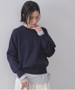 OPAQUE.CLIP / オペーク ドット クリップ ニット・セーター | スウェットライクニット【洗濯機OK】