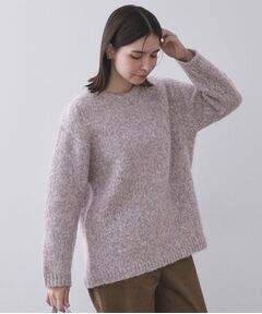 OPAQUE.CLIP / オペーク ドット クリップ ニット・セーター | カラーMIXリラクシーミドルゲージニット【洗濯機OK】