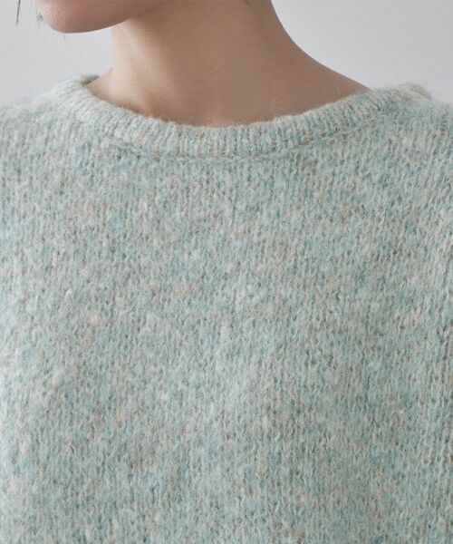 OPAQUE.CLIP / オペーク ドット クリップ ニット・セーター | カラーMIXリラクシーミドルゲージニット【洗濯機OK】 | 詳細16