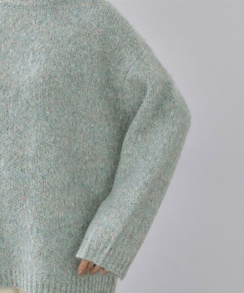 OPAQUE.CLIP / オペーク ドット クリップ ニット・セーター | カラーMIXリラクシーミドルゲージニット【洗濯機OK】 | 詳細17