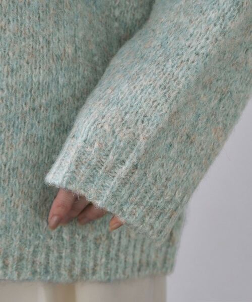 OPAQUE.CLIP / オペーク ドット クリップ ニット・セーター | カラーMIXリラクシーミドルゲージニット【洗濯機OK】 | 詳細18