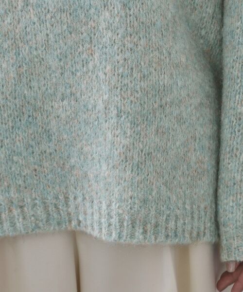 OPAQUE.CLIP / オペーク ドット クリップ ニット・セーター | カラーMIXリラクシーミドルゲージニット【洗濯機OK】 | 詳細19