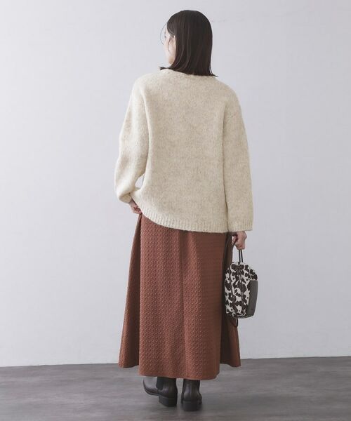OPAQUE.CLIP / オペーク ドット クリップ ニット・セーター | カラーMIXリラクシーミドルゲージニット【洗濯機OK】 | 詳細3