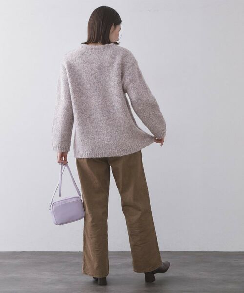 OPAQUE.CLIP / オペーク ドット クリップ ニット・セーター | カラーMIXリラクシーミドルゲージニット【洗濯機OK】 | 詳細7