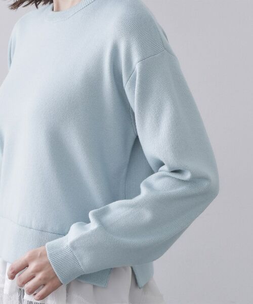 OPAQUE.CLIP / オペーク ドット クリップ ニット・セーター | 裾レースドッキングニット | 詳細17