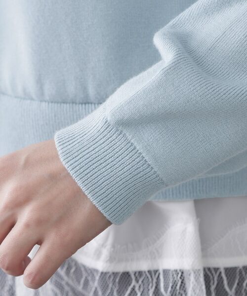 OPAQUE.CLIP / オペーク ドット クリップ ニット・セーター | 裾レースドッキングニット | 詳細18