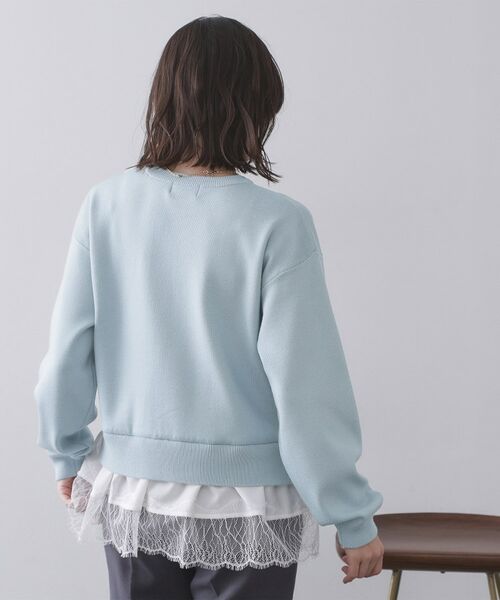 OPAQUE.CLIP / オペーク ドット クリップ ニット・セーター | 裾レースドッキングニット | 詳細24