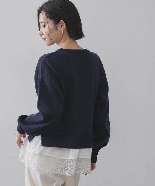 OPAQUE.CLIP / オペーク ドット クリップ ニット・セーター | 裾レースドッキングニット | 詳細29