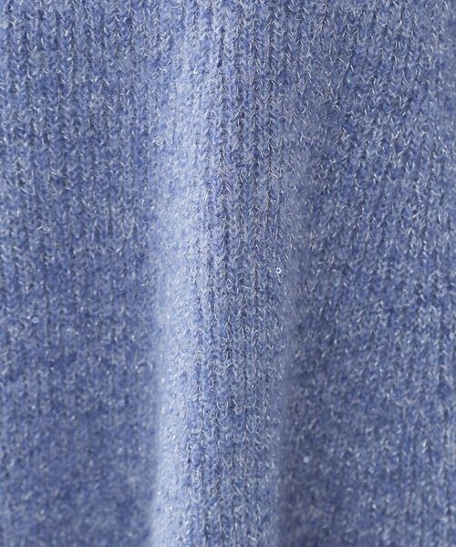 OPAQUE.CLIP / オペーク ドット クリップ ニット・セーター | スパンコールラメ衿2WAYペプラムニット【洗濯機OK】 | 詳細14