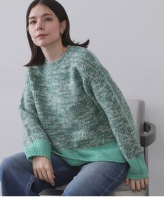 OPAQUE.CLIP / オペーク ドット クリップ ニット・セーター | カラーMIXミドルゲージニット【洗濯機OK】