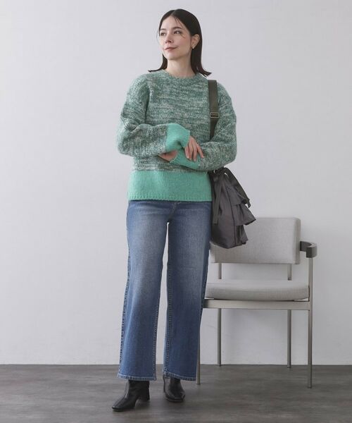 OPAQUE.CLIP / オペーク ドット クリップ ニット・セーター | カラーMIXミドルゲージニット【洗濯機OK】 | 詳細10