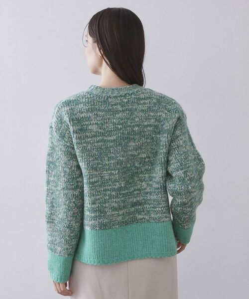 OPAQUE.CLIP / オペーク ドット クリップ ニット・セーター | カラーMIXミドルゲージニット【洗濯機OK】 | 詳細15