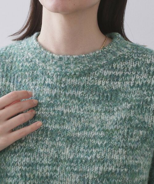 OPAQUE.CLIP / オペーク ドット クリップ ニット・セーター | カラーMIXミドルゲージニット【洗濯機OK】 | 詳細16