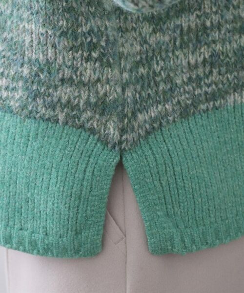 OPAQUE.CLIP / オペーク ドット クリップ ニット・セーター | カラーMIXミドルゲージニット【洗濯機OK】 | 詳細18