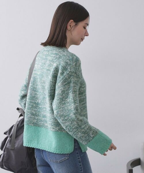 OPAQUE.CLIP / オペーク ドット クリップ ニット・セーター | カラーMIXミドルゲージニット【洗濯機OK】 | 詳細9