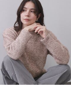 OPAQUE.CLIP / オペーク ドット クリップ ニット・セーター | きらきらフェザーニット【洗濯機OK】