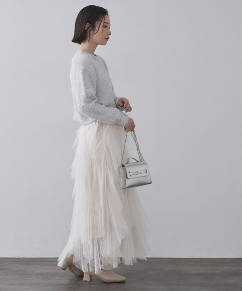 OPAQUE.CLIP / オペーク ドット クリップ ニット・セーター | きらきらフェザーニット【洗濯機OK】 | 詳細11