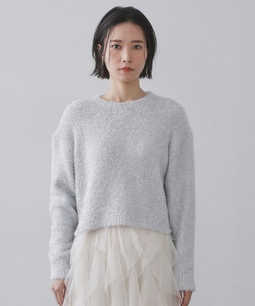 OPAQUE.CLIP / オペーク ドット クリップ ニット・セーター | きらきらフェザーニット【洗濯機OK】 | 詳細13